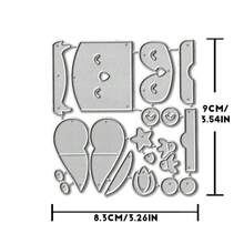 Creative Owl Dies, DIY Scrapbooking Album And Embossing Stencil, Greeting Card Making Tool, Card Paper Cutting Crafts ,Gift Card Making Template Die Cuts. - Silver - View 8