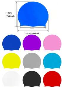 1pc Silicone Swimming Cap, Waterproof & Warm, Suitable For Indoor/Outdoor Swimming Pool And Beach, Best Seller In 2026 - Swimming Cap - View 10