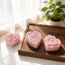 Moules à savon en silicone en forme de cœur 3D d'ange, moules à bougies en relief de chérubin et de fée pour l'artisanat DIY, la fabrication de savons pour la Saint-Valentin, le moulage de résine et la décoration d'intérieur - Moule à savon ange - Voir 3