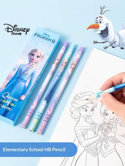 Disney 12支迪士尼HB铅笔，学生书写铅笔，考试、素描和绘画用铅笔