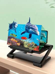 Ultra-Clear HD Screen Mobile Screen Magnifier With Adjustable Height And Foldable Design, 3D Amplifier Mobile Phone Screen VideoMagnifier HD Expander Projector Smart Phone DisplayMagnifying Bracket - Multicolor - View 3