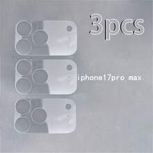 适用于 17 Pro Max/17 Pro/17 Air/17 的 3 片装镜头底座保护膜，柔韧透明软膜，全透明保护，不影响像素，防刮擦，耐用且易于安装 - 彩色 - 查看 8