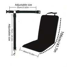 2件套宠物车载配件 - 可调节狗狗车载安全牵引绳，防狗冲撞汽车座椅套 - 适用于大多数车型 - 彩色 - 查看 12