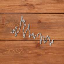 Creative Statue Of Liberty Dies, DIY Scrapbooking Album And Embossing Stencil, Greeting Card Making Tool, Card Paper Cutting Crafts ,Gift Card Making Template Die Cuts. - Silver - View 7