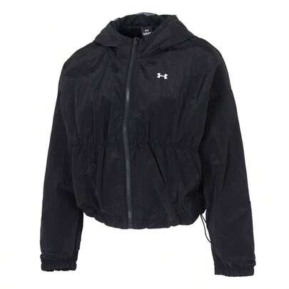 Under Armour Women's Jacket/Coat, Rival Woven Bungee FZ, Comfortable Minimalist Outdoor Commuter Jacket, 6010942-001