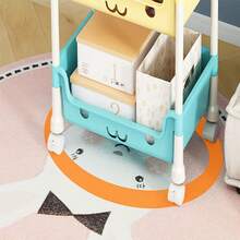 3/5-Tier Rolling Storage Cart, Practical Rolling Plastic Storage Trolley, 5 Tiers, Wheeled Mobile Organizer, 360-Degree Rotating, Practical Cart, Book Cart, Snack Cart, Locker, Decoration, Gift, Back-To-School Season, Father's Day. - 3層白色 - 查看 10