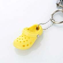 3D New Mini Shoes Shape Keychain PVC Shoe Charms For Clogs Accessories Women Beach Bag Sandals Buckle Pin DIY Jewelry Decoration 2FWU - Yellow - View 12