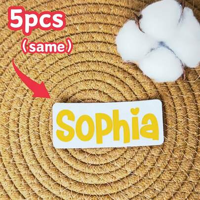 Customized Stickers | Personalized Name And Text Stickers Suitable For DIY Gifts, Wedding Decorations, Mugs, Gift Boxes And Tiles - Red, Gold, Mixed Colors, Semi-Gloss, Pre-Coated, Single Use