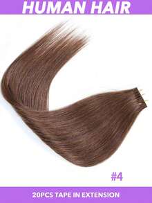 20英寸20片装女士胶带式接发片 - 真人发丝，金色，每片50克/1.76盎司，隐形自然，柔顺直发，发尾浓密，真人发丝易于佩戴和造型（#1B #2 #4 #613）16 18 20英寸 - 彩色 - 查看 17