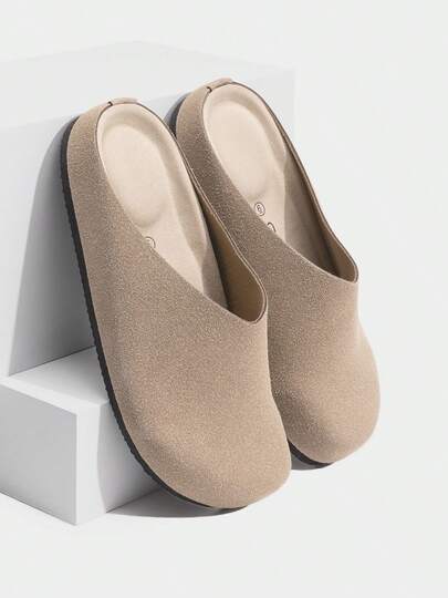 Athlefit Women's Supportive Suede Clogs - Slip-On Cork Footbed Mules With Arch Support - Comfortable Nursing Shoes For Work, Travel & Everyday Wear
