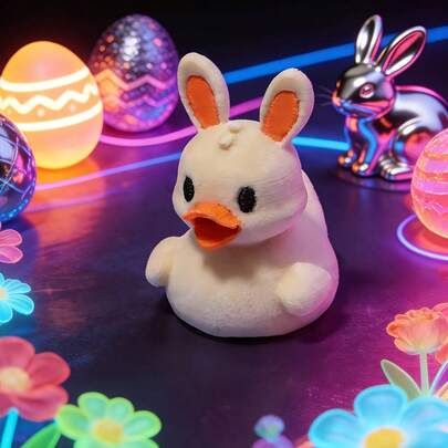 Easter Bunny And Duck-Shaped Holiday Ornaments, Beautiful, Durable, And Sturdy, 3D Stereoscopic Holiday Decorations. Lifelike And Vivid Shapes, Can Be Used Both As Home Decor And Car Ornaments. Suitable For Home Arrangement, Desktop Display, Entryway Placement, Car Interior Decoration, Creating A Festive Atmosphere, Holiday Gifting, And Gifts For Others.