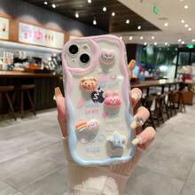 Newmine Novelty Case: 3D Wavy Cute Bunny Phone Case/Bracelet Protector With High-Value Cartoon Design And Drop-Proof Features. - Multicolor - View 42