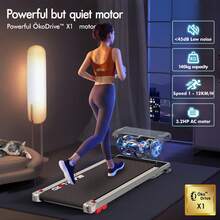 BLACK LORD Walking Pad, Treadmill For Home, Under Desk Treadmill With LED Display  & Wireless Control, Running Machine With 2-Level Incline, 140KG Capacity, No Assembly - 銀色 - 查看 7