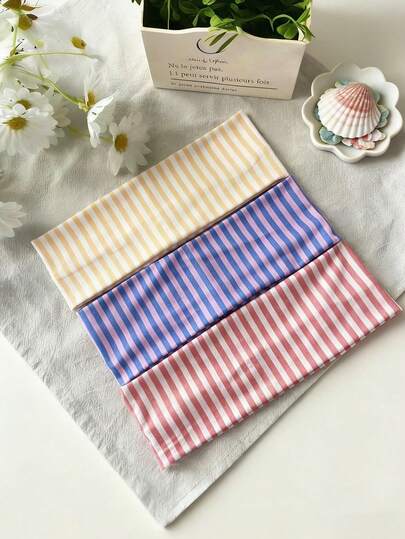 Striped Casual Headband Summer Hair Accessories Beach Claw Clips Vacay Hair Clips