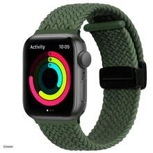 Folding Magnetic Buckle Strap For Apple Watch 11, 10, Series 9, 8, SE, 5, 6, 7 - 46mm, 42mm, 45mm, Ultra 49mm, 44mm, 41mm Braided Bracelet Band - Multicolor - View 31