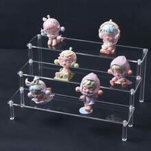 Transparent Acrylic Figure Display Stand, Dustproof Display Rack For Anime Figures, Collectibles, Model Toys, Desktop Organizer For Home Display - Multicolor - View 2