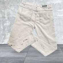 Men's Player Jeans, All Spring/Autumn Skinny, Pocket, Zipper, Halloween, Christmas, All - 灰色 - 查看 4