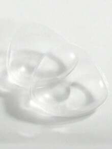 1 Pair Of Reusable Silicone Breast Pads, Invisible Lift, Push Up The Breasts, Make Small Breasts Look Bigger. Suitable For Swimsuits And Underwear, Soft And Thick Padding, Enhance The Breast Lifting Effect, Suitable For Bikinis, Wedding Dresses, Dresses And Camisoles - Transparent - 查看 8