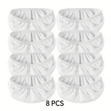 8 Pieces Of Multi-Functional And Practical White Mop Cloth For Household Use, Soft And Wear-Resistant, Does Not Damage The Floor, Strongly Absorbs Dust And Stains, And Is A Universal Tool For Cleaning - 8 cái - Xem 10