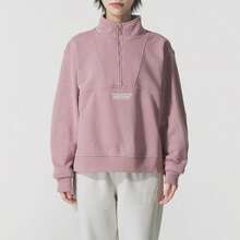 Under Armour APAC W Terry OG 96 1/4 Zip-PNK Sweatshirt/Pullover Knit Loose Fit Women's Running Training - Tourmaline Powder - View 1