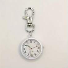 1pc Keychain Pocket Watch, Nurse Watch, Student Exam Watch, Minimalist Luminous Large Dial Elderly Keychain Watch - Multicolor - View 7