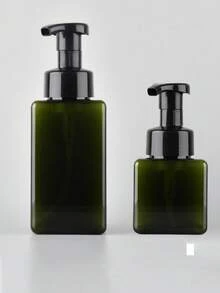 2 piezas/1 pieza Dispensador de jabón de espuma, champú, jabón de manos, botella de espuma facial recargable, dispensador de jabón de espuma para baño, botella de jabón de espuma. Capacidad 450ml/250ml, tamaño grande, recargable. Adecuado para ducha, uso de champú, perfecto para viajes, piscina, playa - multicolor - Ver 2