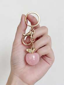 Fashionable Creative Apple Shaped Keychain, Bag Charm, Car Key Chain Pendant, Suitable As Birthday, Holiday, Party Gift For Girlfriend, Wife - Multicolor - View 5