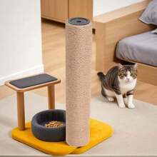 2pcs Sisal Rope Columns, Cat Tree Replacement Posts, DIY Material For Sisal Rope Cat Scratching Post - Yellow - View 3