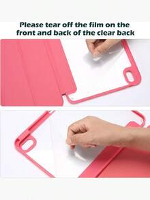 11th Generation 11 Inch 2025 (A16) Case & 10th Gen 10.9 Inch 2022 Cover, Slim Clear Back Shell With Pencil Holder & Auto Wake/Sleep - Rose Red - View 7