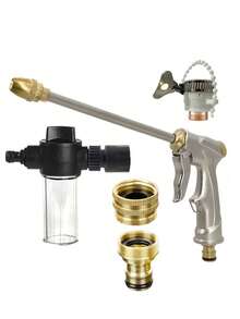 High Pressure Home Car Wash Water Gun, Nozzle, Adapter, Hose, Retractable Garden Cleaning & Watering Spray Nozzle, Car Wash Gun Set - View 15