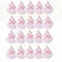 5/10/20/50 Piezas/Set Esponja de Maquillaje con Decoración de Lazo, Borla para Polvo Suelto, Ajuste de Polvo Mineral, Asequible, Adecuado como Regalo de Navidad, Herramienta Cosmética - Multicolor - Ver 12