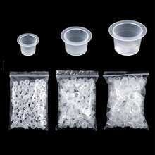 100个优质纹身墨水杯 - 耐用卫生，适用于纹身机 - 专业纹身师的理想之选 - 彩色 - 查看 5
