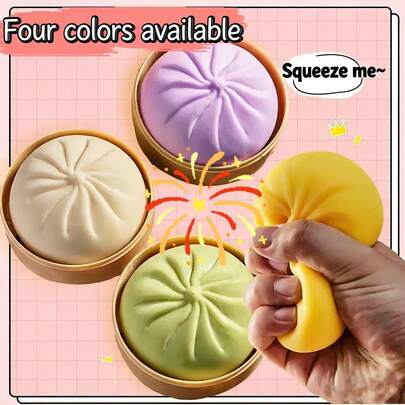 Adult Stress Relief Desktop Toy, Steamer Shaped, Squishable, Soft And Elastic Dough-Like Fidget Toy, Fun Handheld Novelty Toy, Effectively Relieve Anxiety, Suitable For Classroom, Outdoor, Office Stress Relief, Ideal For Desktop Decor, Classroom Rewards, Party Favors And Holiday Gifts!Suitable For Adult Parties, Office Desks And Home Decor