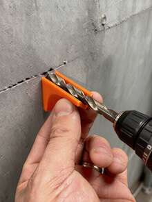 3pcs Drilling Guide Rail | Vertical Square Positioning Artifact With V-Groove Fitting Design | More Wear-Resistant And Durable Than Circular Guide Rail, Plastic Material, No Battery Required - Multicolor - View 4