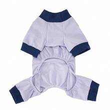 1件装简易宠物衣服，带按扣，纯色四脚服 - 彩色 - 查看 5