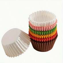 100/2000 Giấy lót bánh cupcake dùng một lần, cốc nướng bánh muffin chống dầu, cốc giấy đựng bánh, khuôn nướng chống dính phù hợp cho bánh cupcake, muffin và các bữa tiệc. - Xem 8