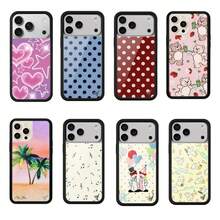 New Wildflower Strawberry Polka Dots Phone Case For 17 16 Pro Max 12 13 14 15 Plus 17 Pro Fundas Cute Bear 3D WF Protective Cove - NS591-4 - Xem 1