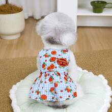 宠物服装、狗狗服装、猫咪连衣裙、宠物背带、动物服装、水果印花连衣裙、春夏新品系列 - 黃色 - 查看 10