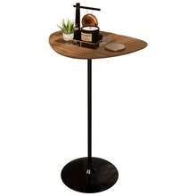 Inaugurates Furniture Organic Side Table 60cm Support For Living Room Corner Sofa High Industrial Steel Base - Rust Brown - View 6