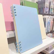 A4/A5/B5 Spiral Notebook, 110gsm Thick Paper, 4 Color Options, Built-In Storage Pouch, Comfortable To Use. Also Known As Coil Notebook, Spiral Notebook, Loose-Leaf Notebook. - Rectangle - View 2