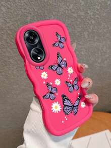 2026 Dernier étui de téléphone portable motif papillon coloré et marguerite pour A38, Galaxy S25, S24, S24 Plus/S24+, S24 Ultra, S24 FE, S20, S21, S22, S23, S22 Ultra, S22, S21 FE, S20 FE, A73 5G, A56 5G, A55 5G, A54 5G, A53 5G, A51, A50, A36, Honor 400/200, version internationale, pas la version domestique - Noir - Voir 8
