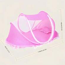 3pcs/Set Infant Folding Mosquito Net With Sleeping Mat And Pillow, Mosquito Net Bed For Children 0-3 Years Old - Multicolor - View 2