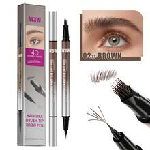 2-In-1 Eyebrow & Eyeliner Pencil, Natural Waterproof Sweat-Resistant Long-Lasting Buildable Brow Pencil With Brow Brush, For Women - 多色-單只 - 查看 13