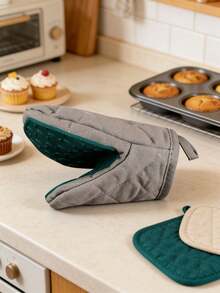 Customized Baking Gloves, Customized Microwave Silicone Gloves, Fish-Shaped Semi-Silicone Cloth Tongs, Customized Silicone Handle Covers - Non-Slip Handles, Suitable For Cooking Utensils | Washable - Multicolor - View 6