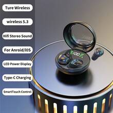 Ultra-Mini Invisible Wireless Earbuds, Extra-Long Standby Wireless Earphones, Wireless Charging Case, Dual Earbuds With High-Definition Microphone, Compatible With Smartphones, Unisex - View 14