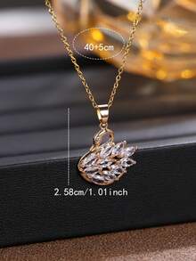 1pc Elegant Minimalist Shiny Clavicle Chain Necklace, Suitable For Women As Gift Or Daily Wear - Necklace - View 6