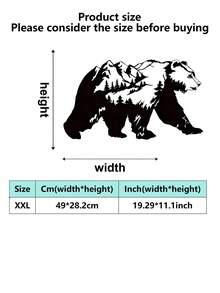 1PC Metal Bear Wall Decor, Black Forest And Mountain Silhouette Decoration, Suitable For Patios, Indoor And Outdoor Home Decoration, Gardens, Living Rooms, Tea Rooms, Cafes, Housewarming/Birthday Gifts, Ideal Holiday Gifts And Home Decor Gifts - A - View 15