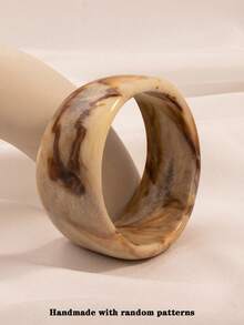 1pc Asymmetrical Wide Bracelet, Jewelry Gift For Teenagers, Mother's Day Present - Style 1 - View 6