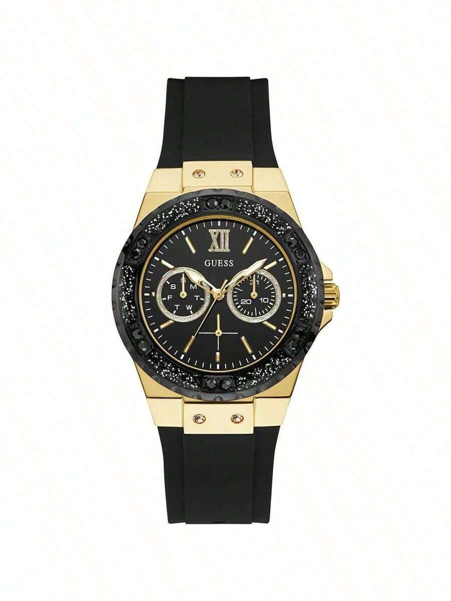 Guess 女士石英表，适合女士日常及假日佩戴 - 黑色 - 查看 1