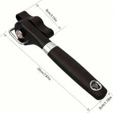 Manual Safety Can Opener, Stainless Steel Multi-Function Side Cut Can Opener, Easy Operation Kitchen Essential, Includes Bonus Bottle Opener - 查看 11